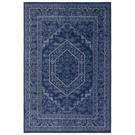 Safavieh 2 ft. 6 in. x 16 ft. Adirondack Rectangle Power-Loomed Rug Navy & Ivory ADR108N-216
